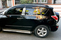 Toyota Rav 4 2006–2013 Dörrstolpslist (rostfritt stål) foto 1