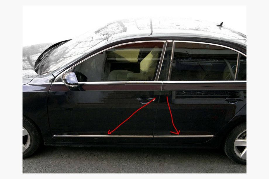 Volkswagen Jetta 2011–2018 Dörrlist (rostfritt stål) Image