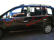 Volkswagen Touran 2010–2015 Yttre fönsterlister (8 st, rostfritt stål) OmsaLine – italienskt rostfritt stål foto 1