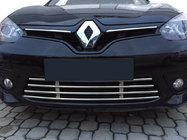 Renault Fluence 2009–2016 Hel grill i stötfångare (2013-2016, rostfritt) foto 1