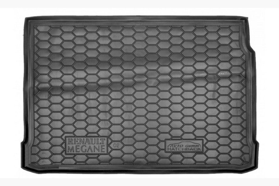 Renault Megane II 2004–2009 Bagagerumsmatta HB 2002+ (Autogumm, plast) Image