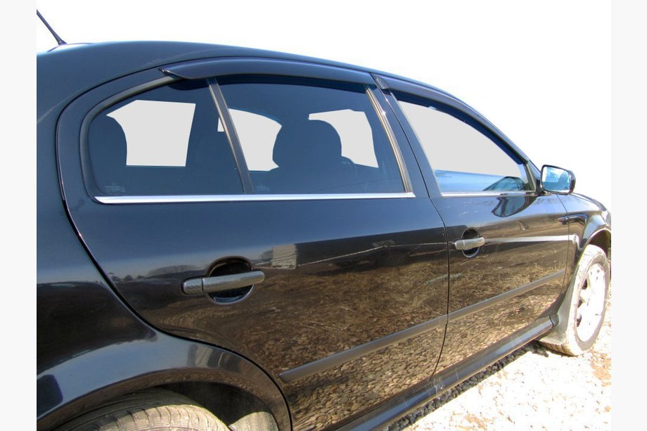 Skoda Octavia I Tour A4 1996–2010 Fönsterlister (4 st, rostfritt) Image