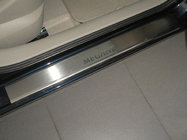 Renault Megane II 2004–2009 Instegslister Nataniko (4 st, rostfritt stål) Premium - 3M tejp, 0,8 mm foto 1