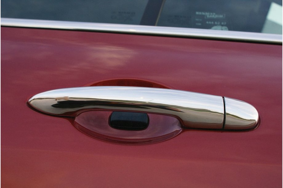 Renault Modus 2005–2012 Dörrhandtagskåpor (4 st, rostfritt stål) Carmos - turkiskt stål Image