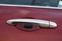 Renault Modus 2005–2012 Dörrhandtagskåpor (4 st, rostfritt stål) Carmos - turkiskt stål foto 1