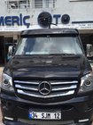 Mercedes Sprinter W906 2006–2018 Vindrutesolskärm på ram V1 (svart högglans, 5 mm) foto 2