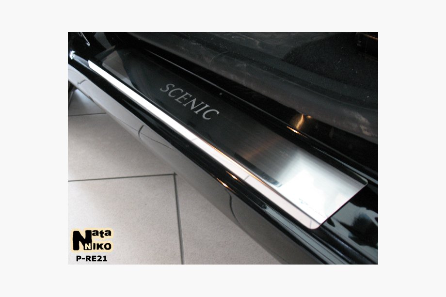 Renault Scenic/Grand 2009–2016 Instegslister Nataniko (4 st, rostfritt stål) Premium - 3M tejp, 0,8 mm Foto 2