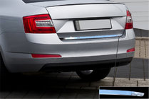 Skoda Octavia III A7 2013–2019 Kantlist för bagagelucka (rostfritt stål) Carmos - turkiskt stål foto 1