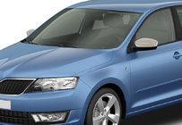 Skoda Rapid 2012–2019 Spegelskal utan urtag för blinkers (2 st, rostfritt stål) foto 1