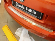 Skoda Fabia 2000–2007 Bakre stötfångarskydd Nataniko (rostfritt stål) foto 1