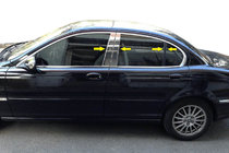 Jaguar X-Type 2001–2009 Stolplister (rostfritt stål) foto 1