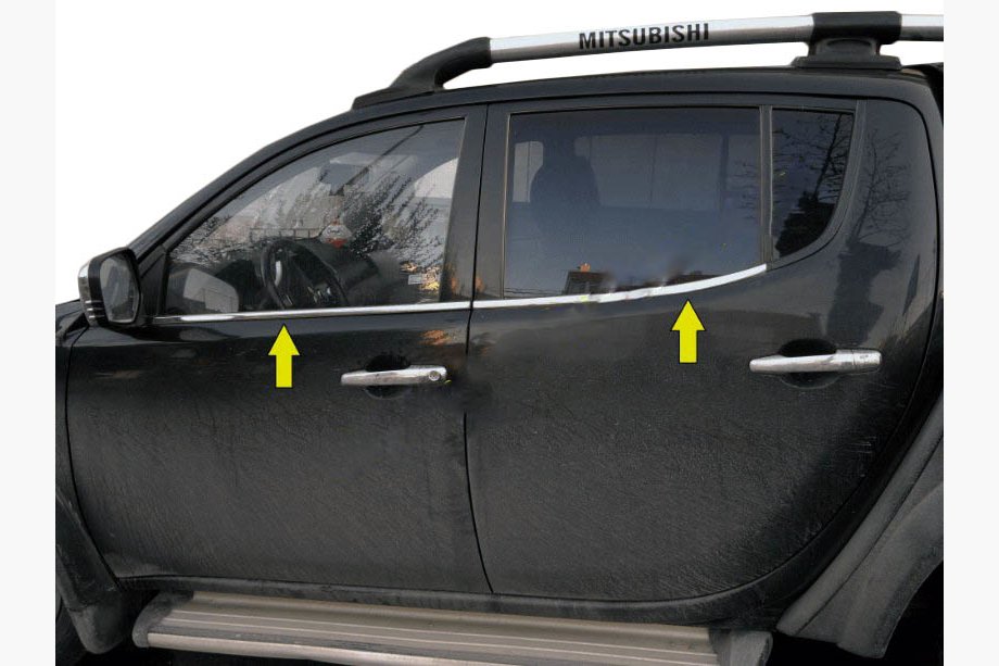 Fiat Fullback 2016– Nedre fönsterlist (rostfritt stål) Image