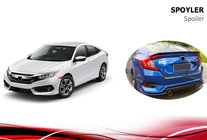 Honda Civic Sedan X 2016–2021 Niken V3 spoiler (för lackering) foto 3