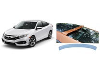 Honda Civic Sedan X 2016–2021 Bakrutespoiler Niken V4 (för lackering) foto 2