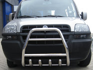 Fiat Doblo I 2001–2005 Främre frontbåge QT007 (rostfri) foto 1