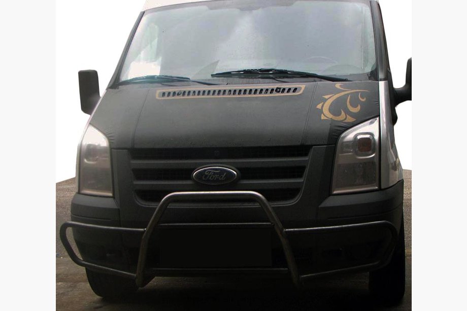 Ford Transit 2000–2014 Frontbåge (bullbar) med sidobågar WT021 (2006-2014, rostfritt stål) Image