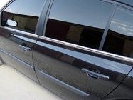 Renault Megane II 2004–2009 Yttre fönsterlister (4 st, rostfritt stål) foto 1