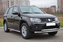 Suzuki Grand Vitara 2005–2017 Främre dubbelbåge 60/42 mm (rostfritt) foto 3