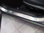 Subaru Outback 2009–2014 Natanika Premium tröskelskydd (2 st, rostfritt stål) foto 1
