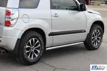 Suzuki Grand Vitara 2005–2017 Sidorör BB001 (2 st, rostfritt stål) foto 6
