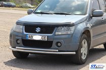 Suzuki Grand Vitara 2005–2017 Främre dubbelbåge 60/42 mm (rostfritt) foto 2