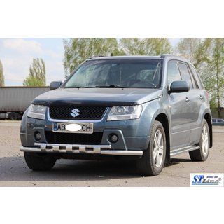 Främre skyddsbåge ST015 (rostfritt stål) Suzuki Grand Vitara 2005–2017 foto 2