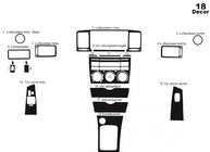 Toyota Corolla 2002–2007 Instrumentpanelslister (2002-2004) Aluminium foto 2