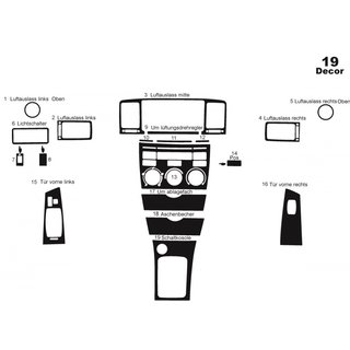 Instrumentpanelslister (2004-2007) Toyota Corolla 2002–2007 foto 3