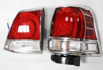 Toyota Land Cruiser 200 2007–2021 Kromlister för bakljus (2008-2012, 4 delar, plast) foto 1