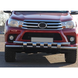 Främre frontbåge ST015 (rostfritt) Toyota Hilux 2015– foto 3