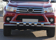 Toyota Hilux 2015– Främre frontbåge ST015 (rostfritt) foto 3