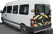 Renault Master 1998–2010 Bakre skyddsbåge AK002 (rostfritt) foto 1