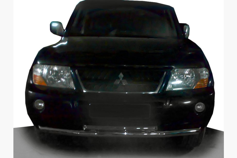Mitsubishi Pajero Wagon III 1999–2006 Främre frontbåge ST014 (rostfritt) Image