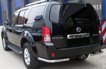 Nissan Pathfinder R51 2005–2014 Bakre skyddsbåge AK003 (rostfritt) foto 1