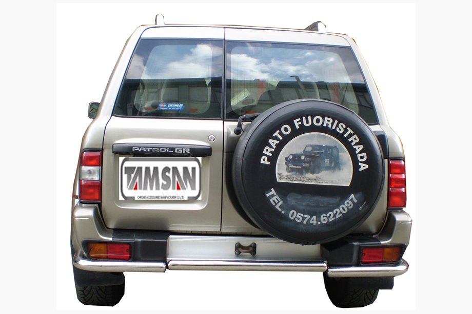 Nissan Patrol Y61 1997–2011 Bakre skyddsbåge AK005-1 (rostfritt) Image
