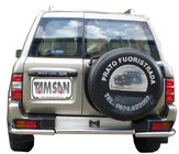 Nissan Patrol Y61 1997–2011 Bakre skyddsbåge AK005-1 (rostfritt) foto 1