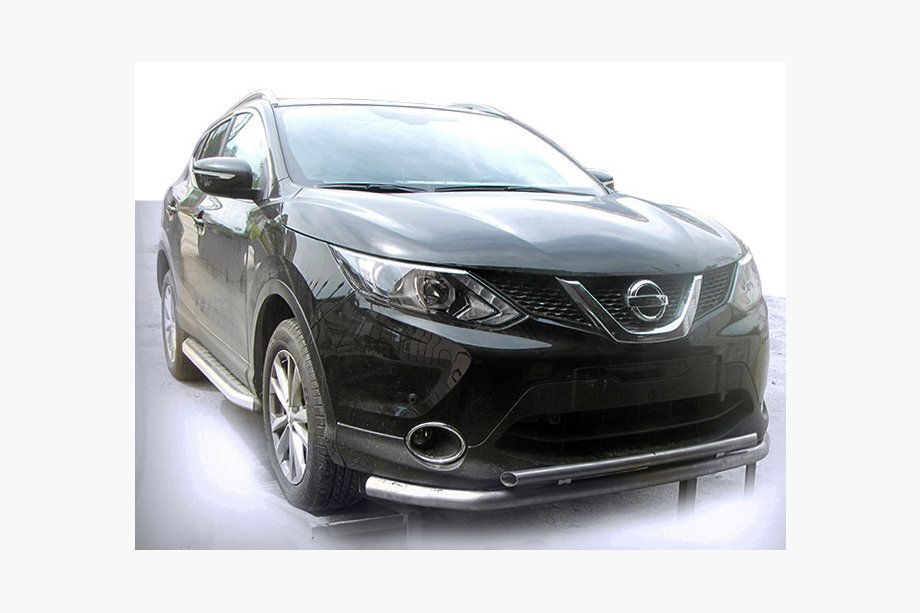 Nissan Qashqai 2014–2021 Främre frontbåge ST014 (rostfritt) Image