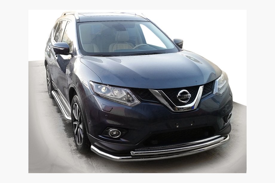 Nissan X-trail T32/Rogue 2014–2021 Främre frontbåge ST014 (rostfritt) Image