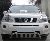 Nissan X-trail T31 2007–2014 Främre frontbåge WT009 (rostfritt stål) foto 1