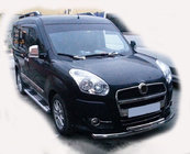 Opel Combo 2012–2018 Främre frontbåge ST014 (rostfritt) 60/60 mm foto 1