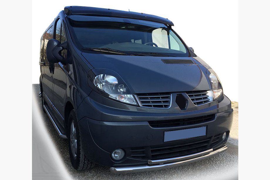 Renault Trafic 2001–2015 Främre frontbåge ST014 (rostfritt) Image