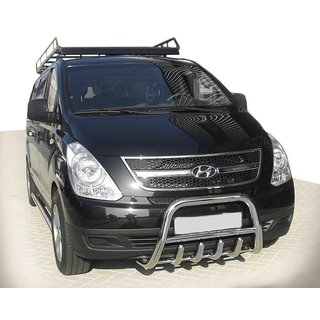 Kofångarbåge WT003-2 (rostfritt stål) Hyundai H300, H1, Starex 2008–2020 foto 1