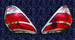 Toyota Rav 4 2006–2013 Rostfria bakljusramar 2006-2009 (2 st) foto 3