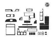 Toyota Land Cruiser 90 Prado 1996–2002 Instrumentpanelskydd foto 2