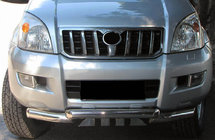 Toyota Land Cruiser Prado 120 2002–2009 Främre skyddsbåge ST012 (rostfritt stål) foto 1