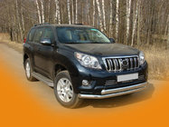 Toyota Land Cruiser Prado 150 2009–2023 Främre frontbåge ST014 (rostfritt) 60/42 mm foto 3