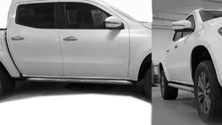 Mercedes X class 2017–2020 Sidörör med snedskurna ändar (2 st, rostfritt) foto 1