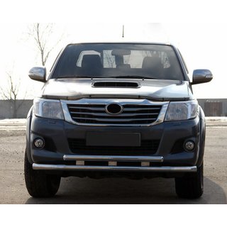 Främre frontbåge ST014 (rostfritt) Toyota Hilux 2006–2015 foto 1