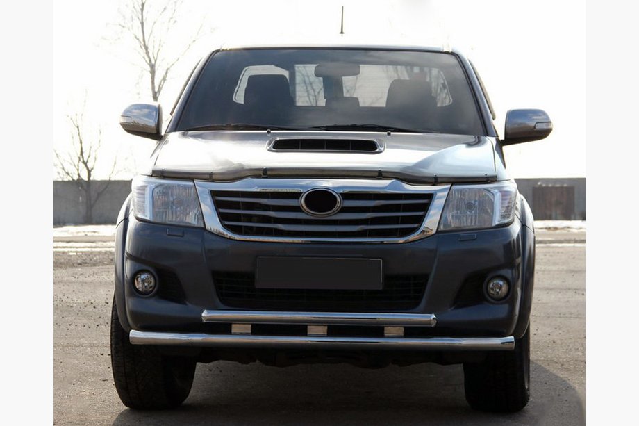 Toyota Hilux 2006–2015 Främre frontbåge ST014 (rostfritt) Image