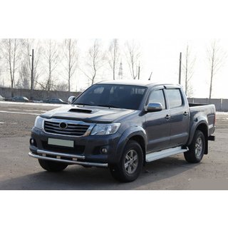 Främre frontbåge ST014 (rostfritt) Toyota Hilux 2006–2015 foto 2